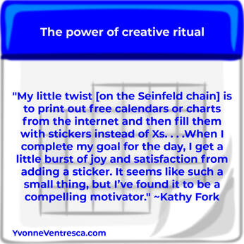 Kathy Fork quote on the power of ritual